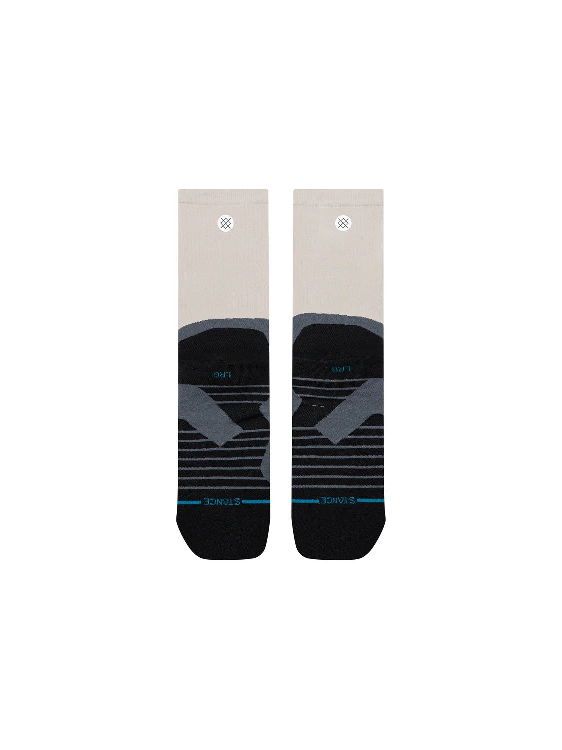 Stance Socks: Pace Light Crew - Light Grey