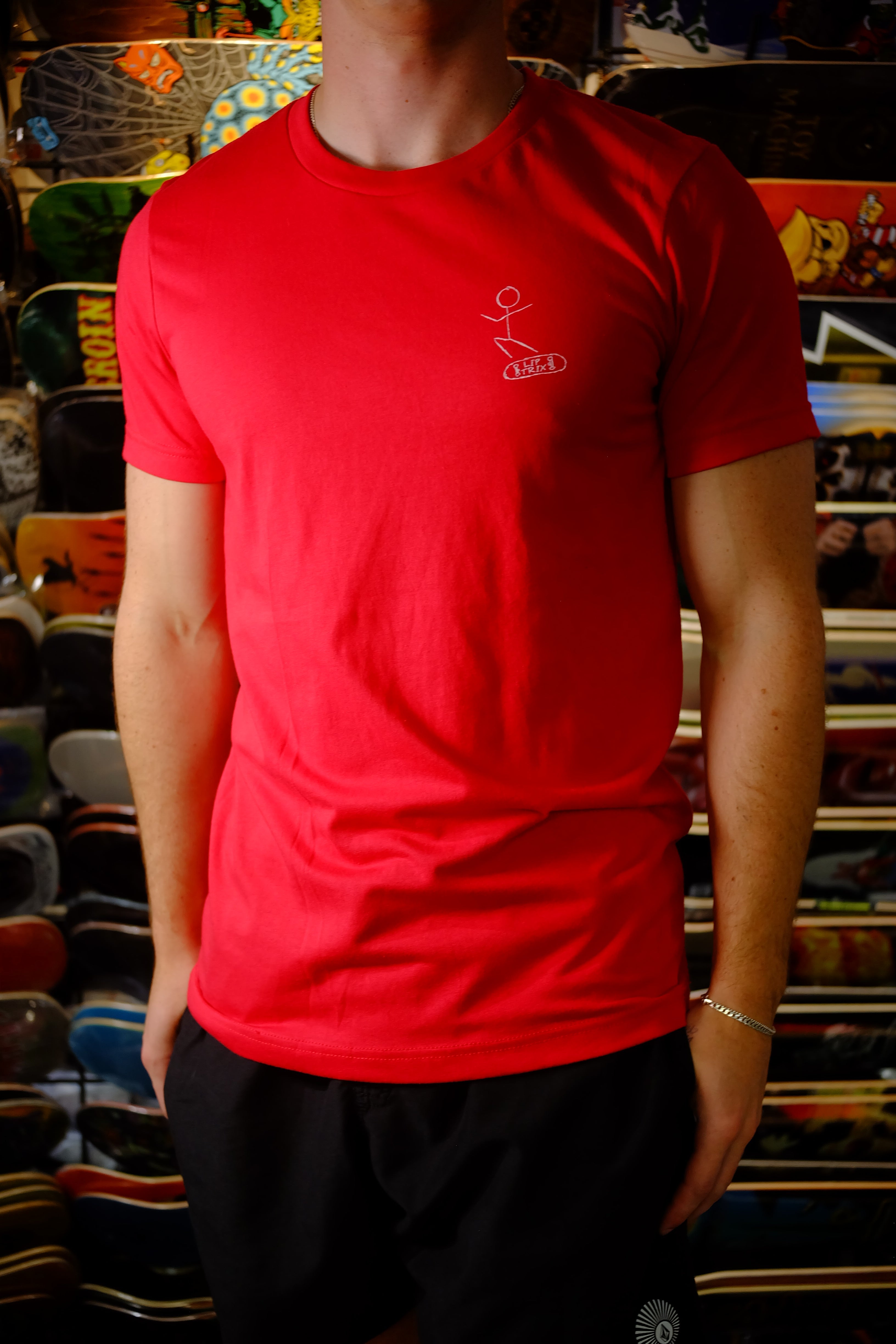 Lip Trix:  Stick Figure Logo Tee - Assorted Colors
