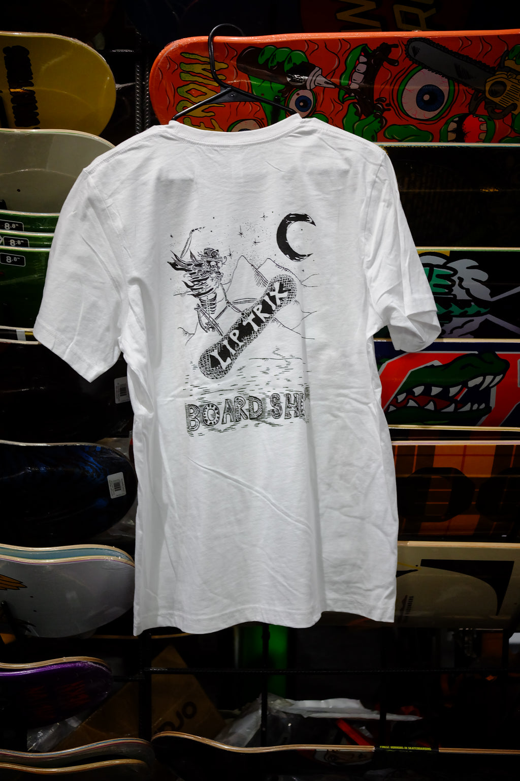 Lip Trix Shop Tee - Woodcut Logo
