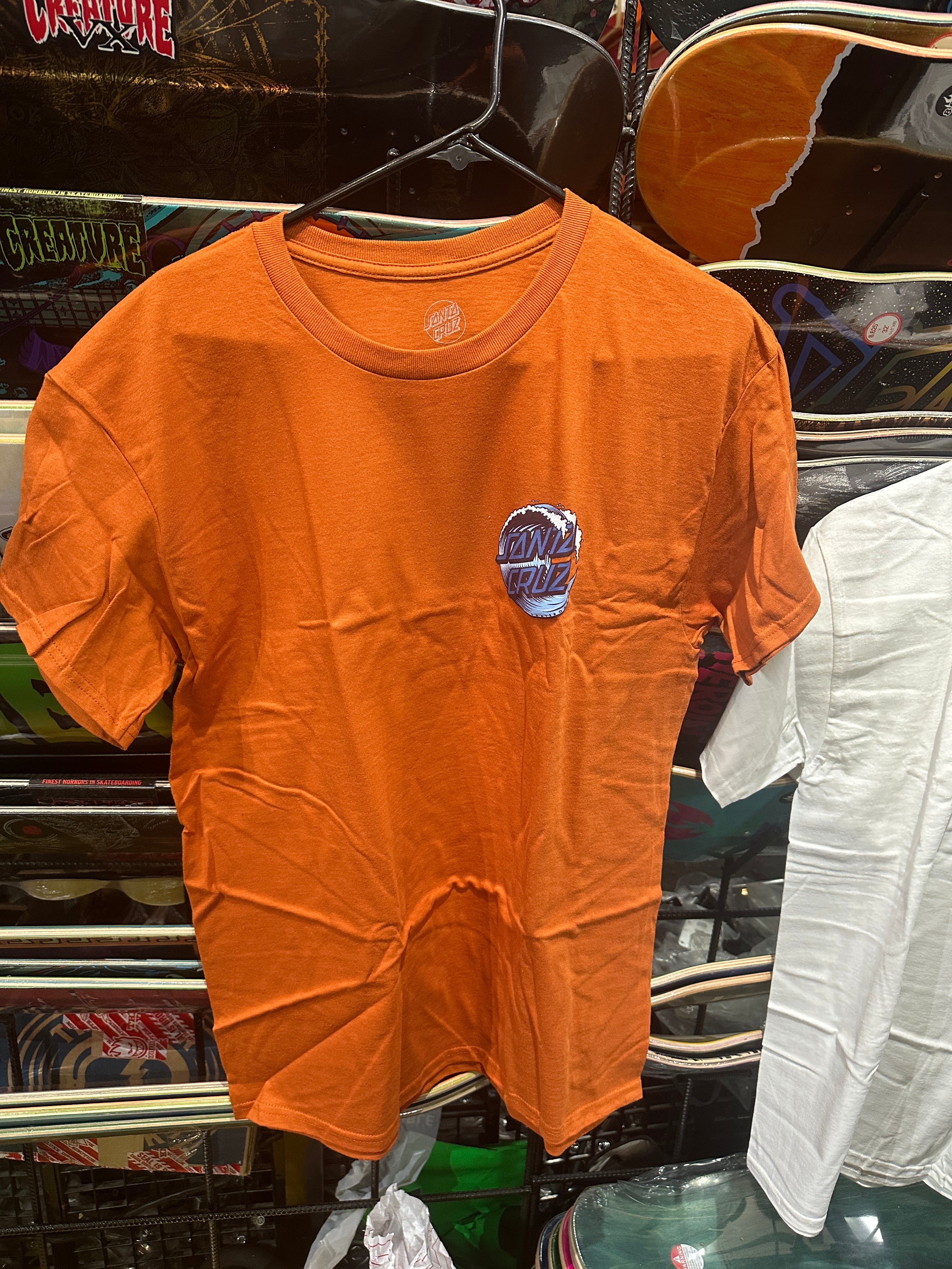 Santa Cruz Wave Dot Heavyweight T-Shirt - Texas Orange