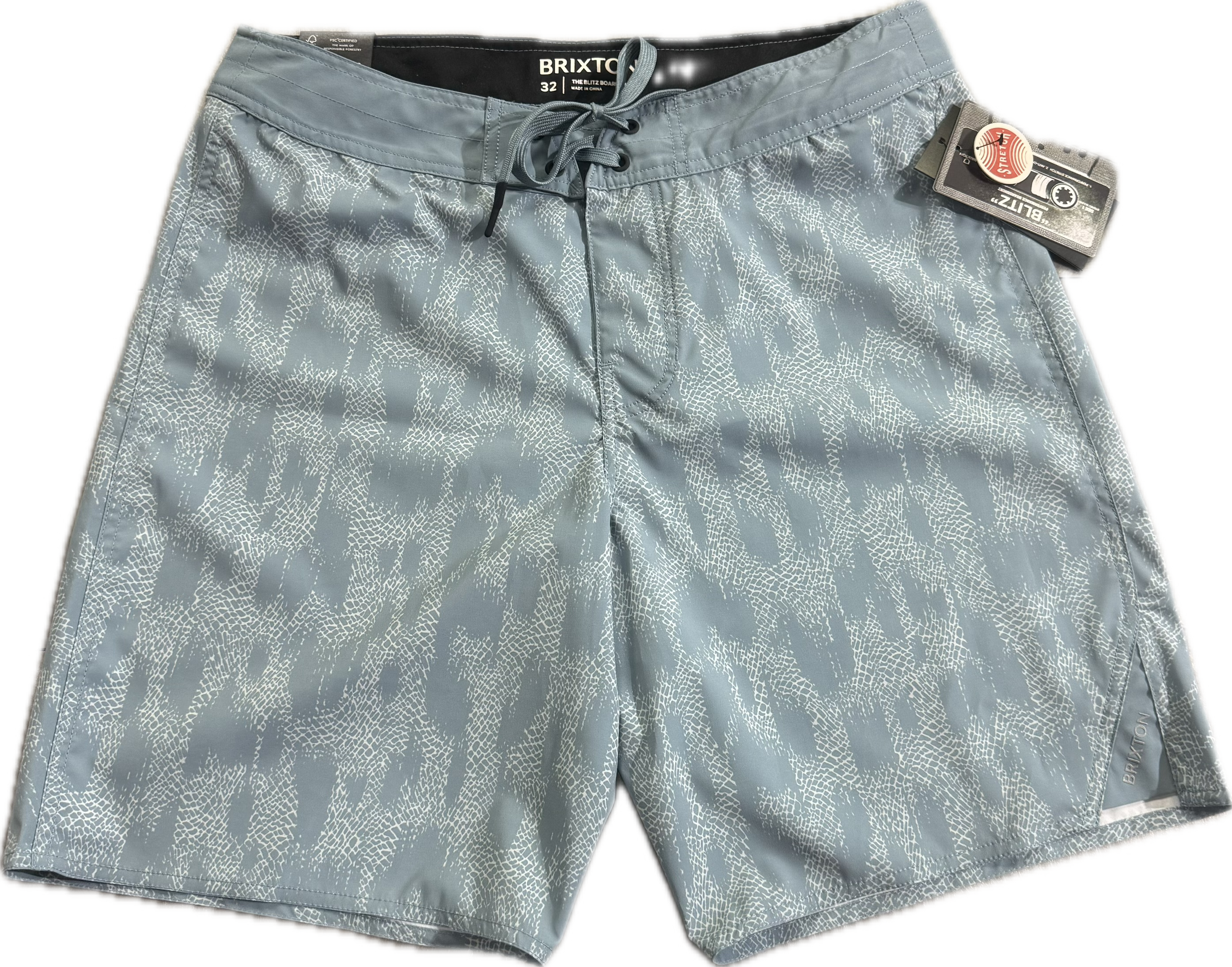 Brixton: Blitz Boardshort 19" - Trooper Crackle Paint