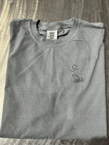 Lip Trix Shop Tee - Stick Figure (Dark Grey)