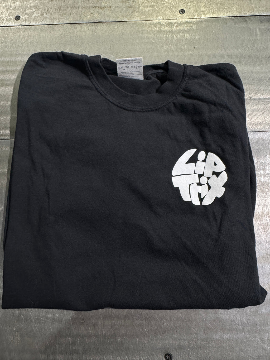 Lip Trix Shop Tee - Circle Logo - Black (Comfort Color)