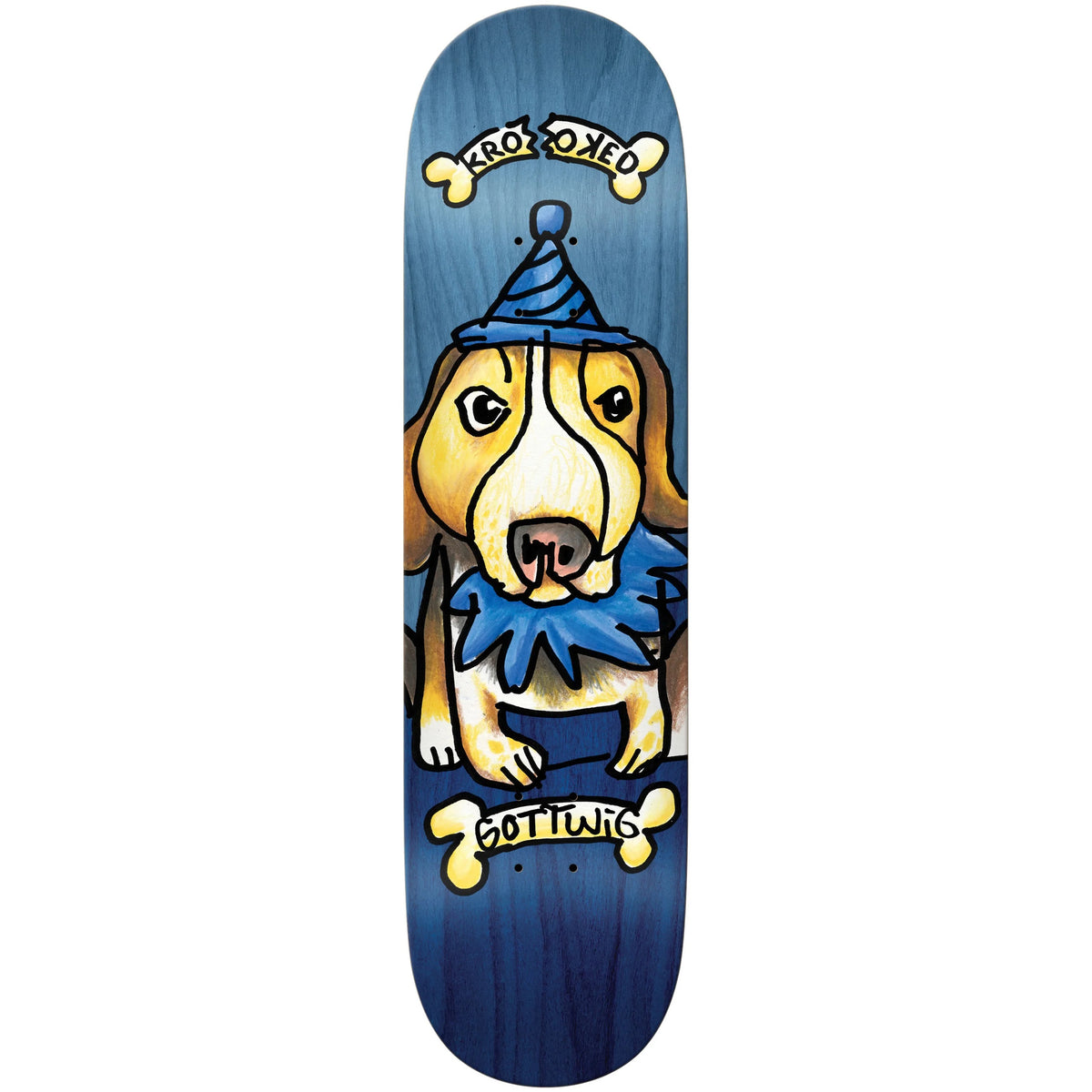 Krooked Skateboards: 8.25" Gottwig Blueberry Blue