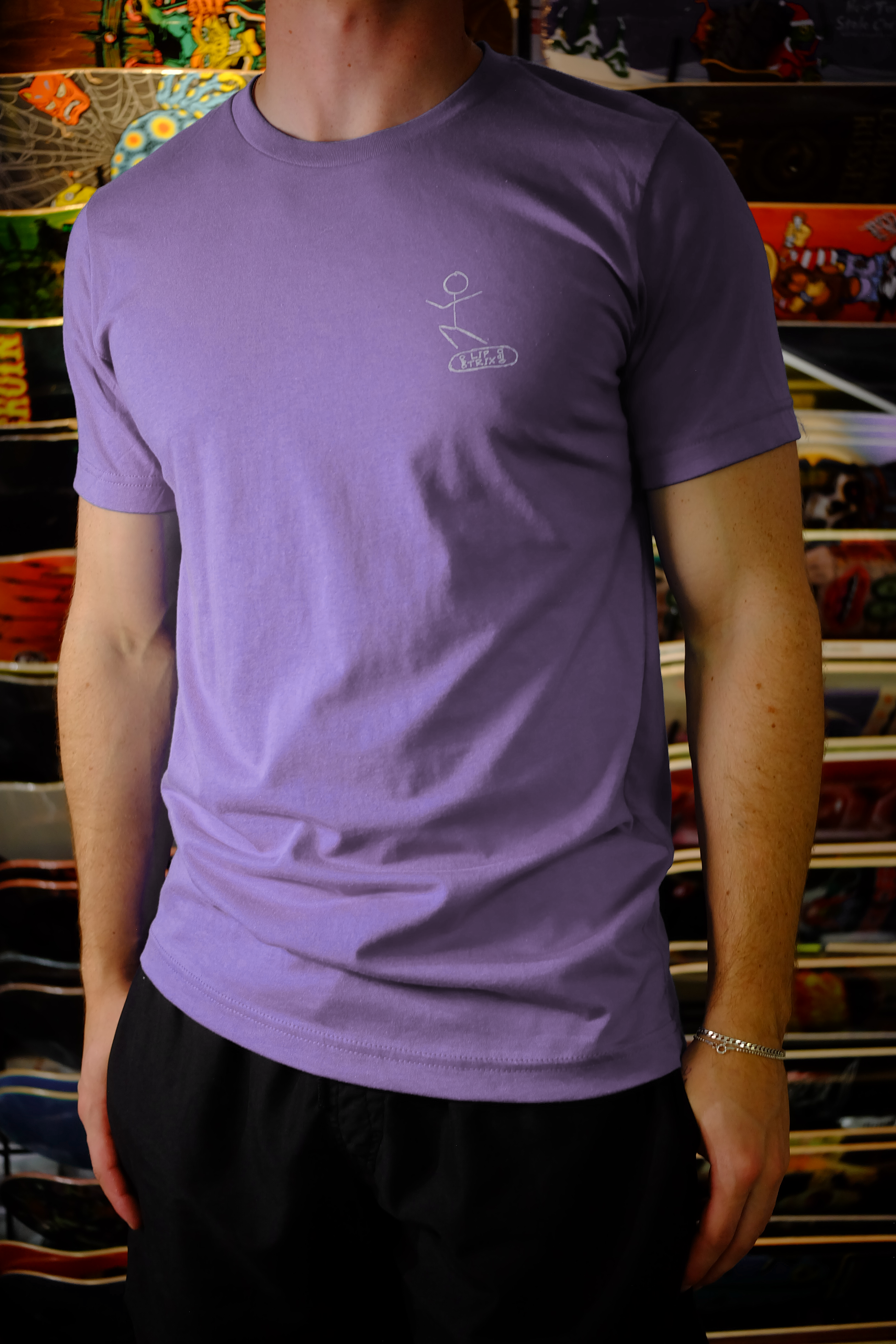 Lip Trix:  Stick Figure Logo Tee - Assorted Colors