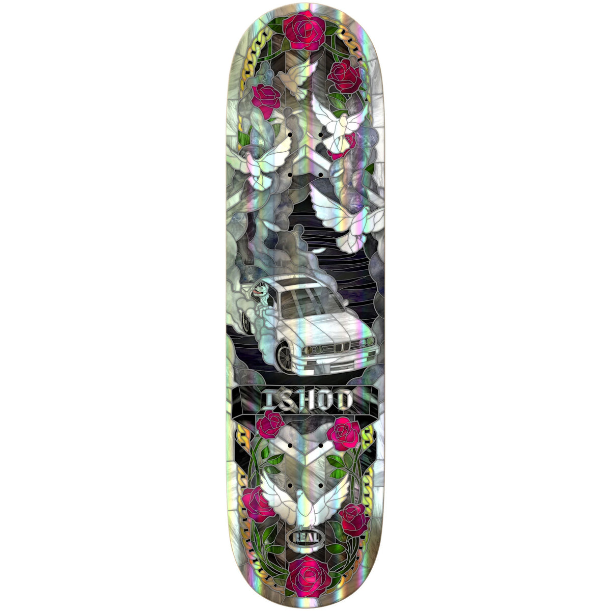 Real Skateboards: 8.3 Ishod Cathedral II Twin Holographic