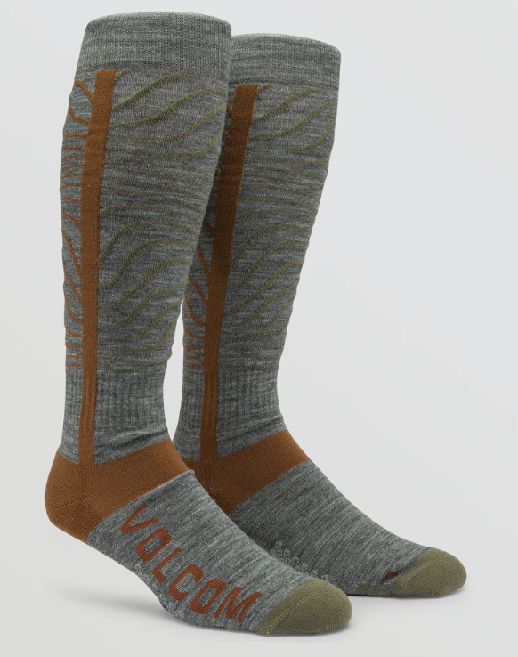 Volcom: Heavy Over-The-Calf Sock - Heather Grey