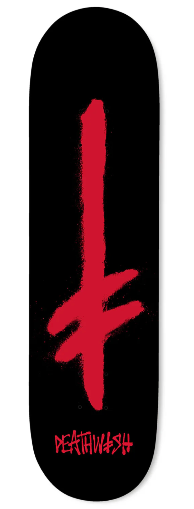Deathwish Skateboards: Gang Spray Blk/Red Deck 8.0"
