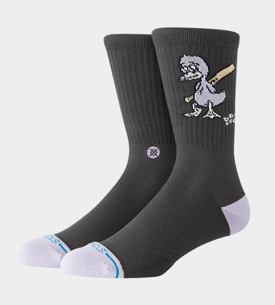 Stance Socks: Lights Out Crew - Charcoal