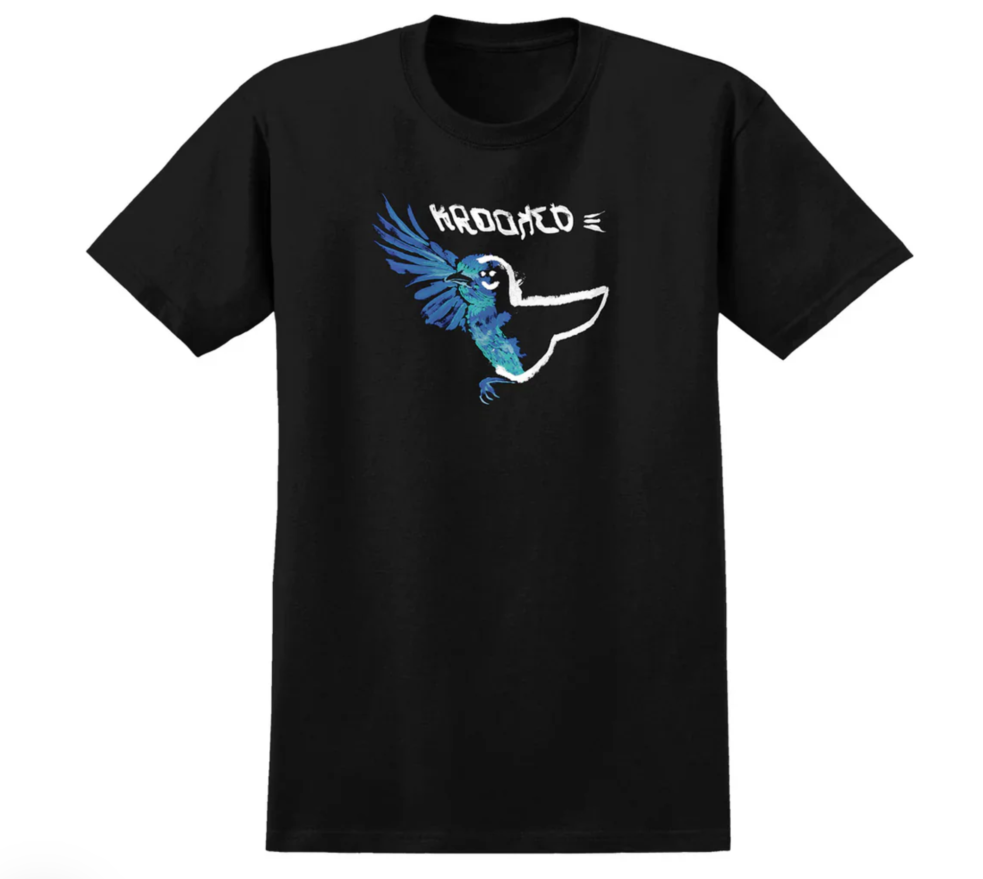 Krooked: Blue Bird S/S T-Shirt - Black