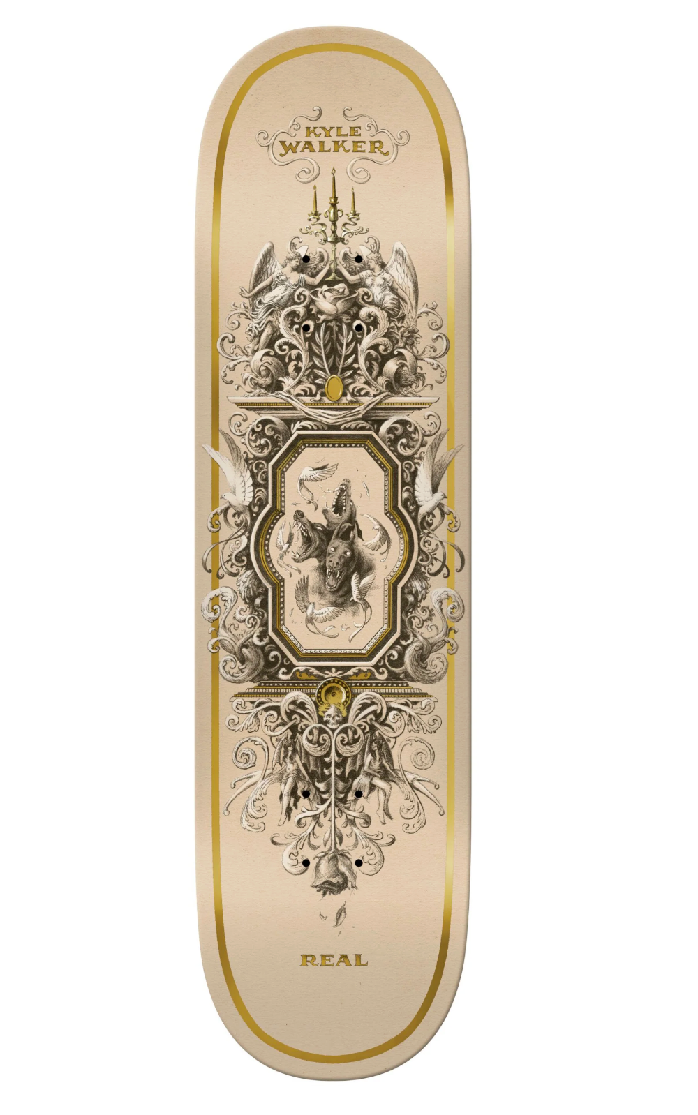 Real Skateboards: 8.25 Kyle Walker Cerberus Beige