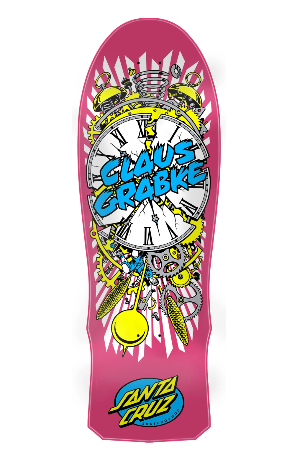 Santa Cruz: 10.04in Claus Grabke Exploding Clock Reissue Deck