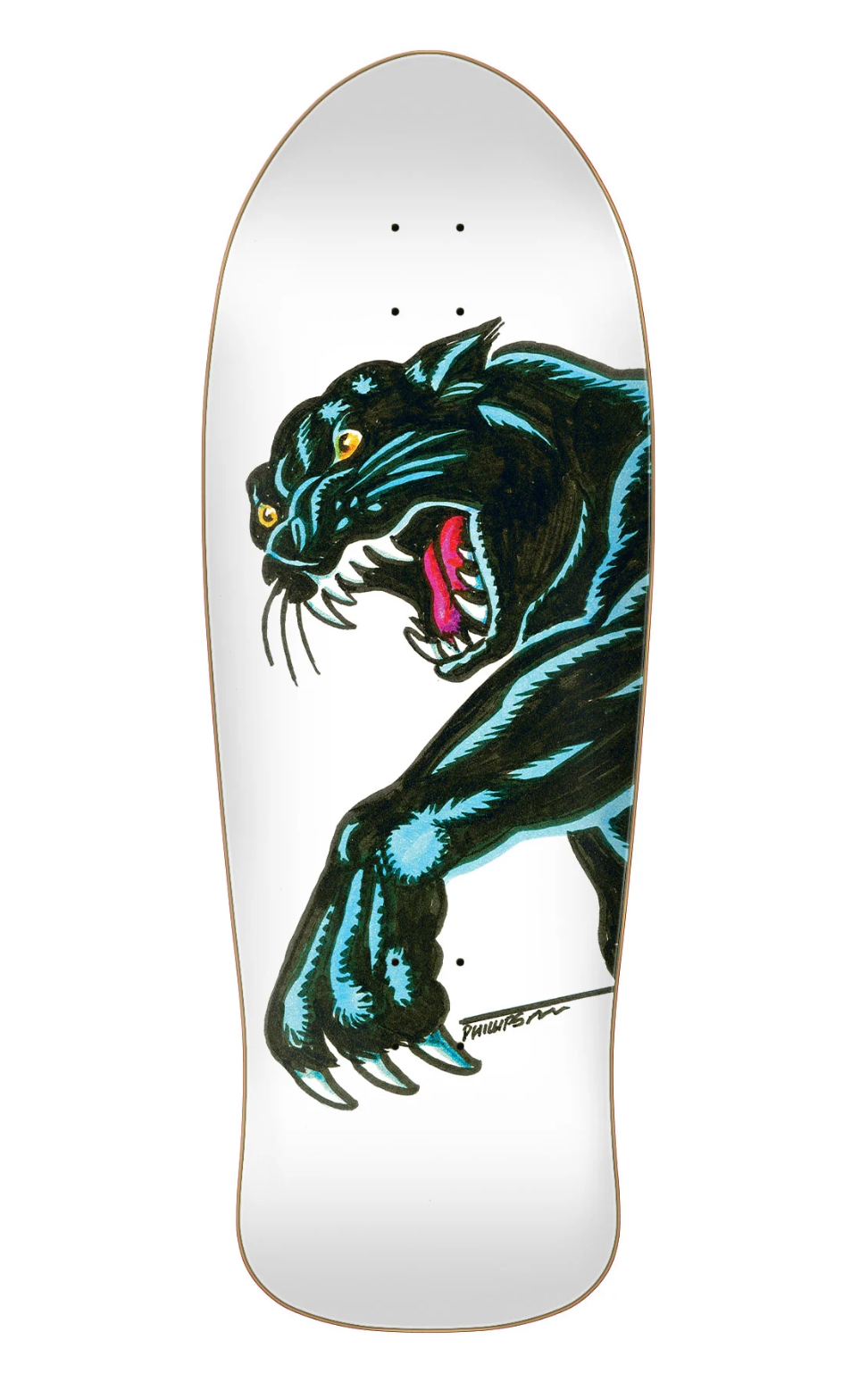 Santa Cruz: 10.54in Natas Kaupas Sketch Panther Reissue Deck