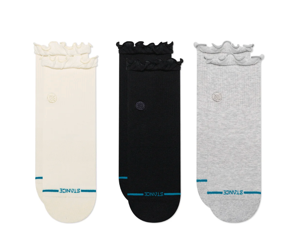 Stance Socks: Ruffle Icon Quarter - 3Pack