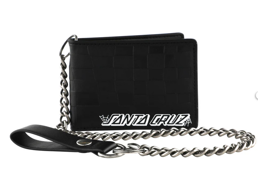 Sanat Cruz: Check Web Strip Santa Cruz Chain Wallet