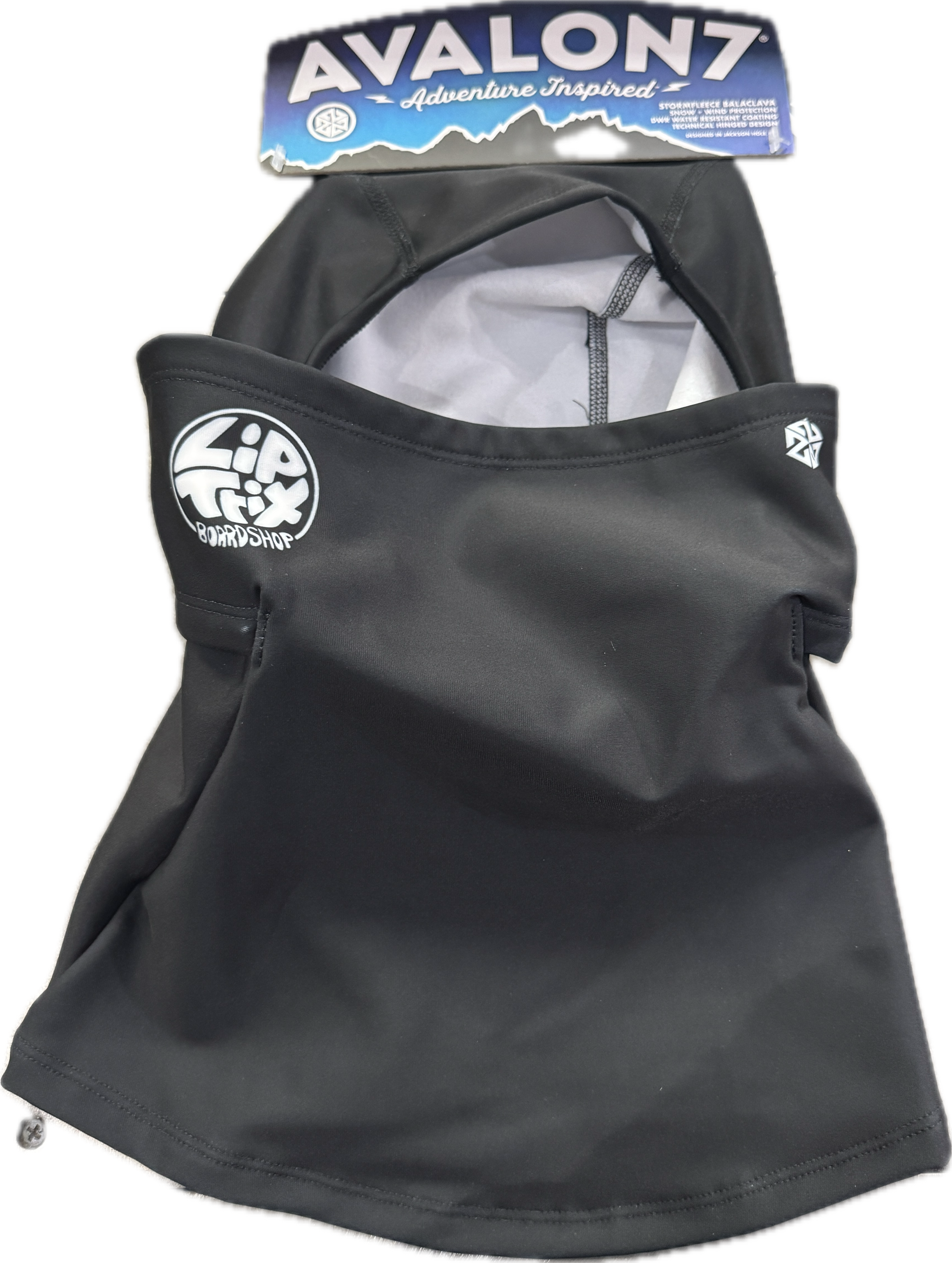 Avalon7 x Lip Trix Boardshop Hinged Balaclava - Black