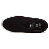 Opus Footwear: Honey Slip - Black Suede / White