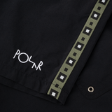 Polar Skate Co. Swim Shorts - Square Stripe (Black/Jade Green)