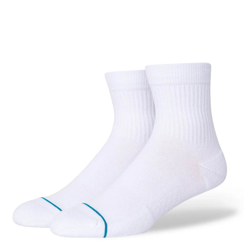 Stance Socks: Icon Quarter - White