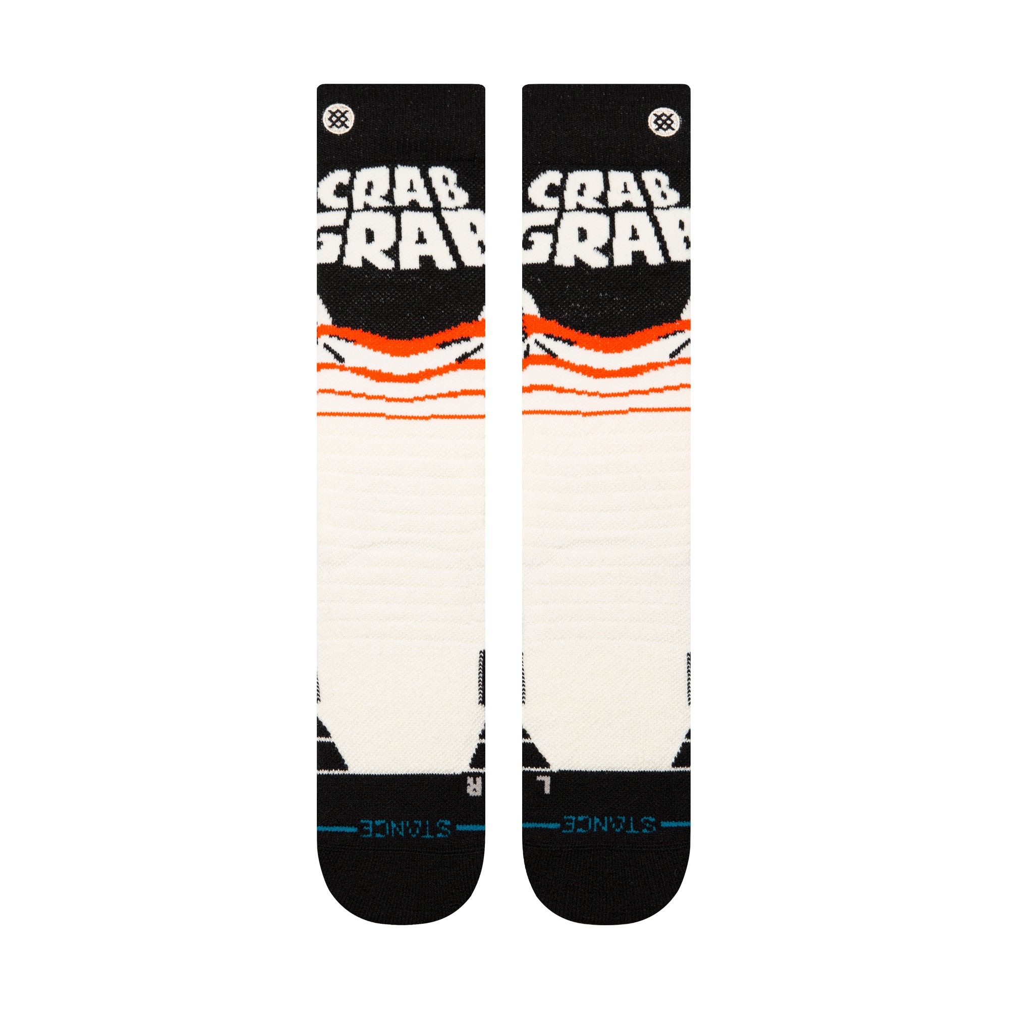 Stance Snow: Crab Grab Mid Polly - Cream