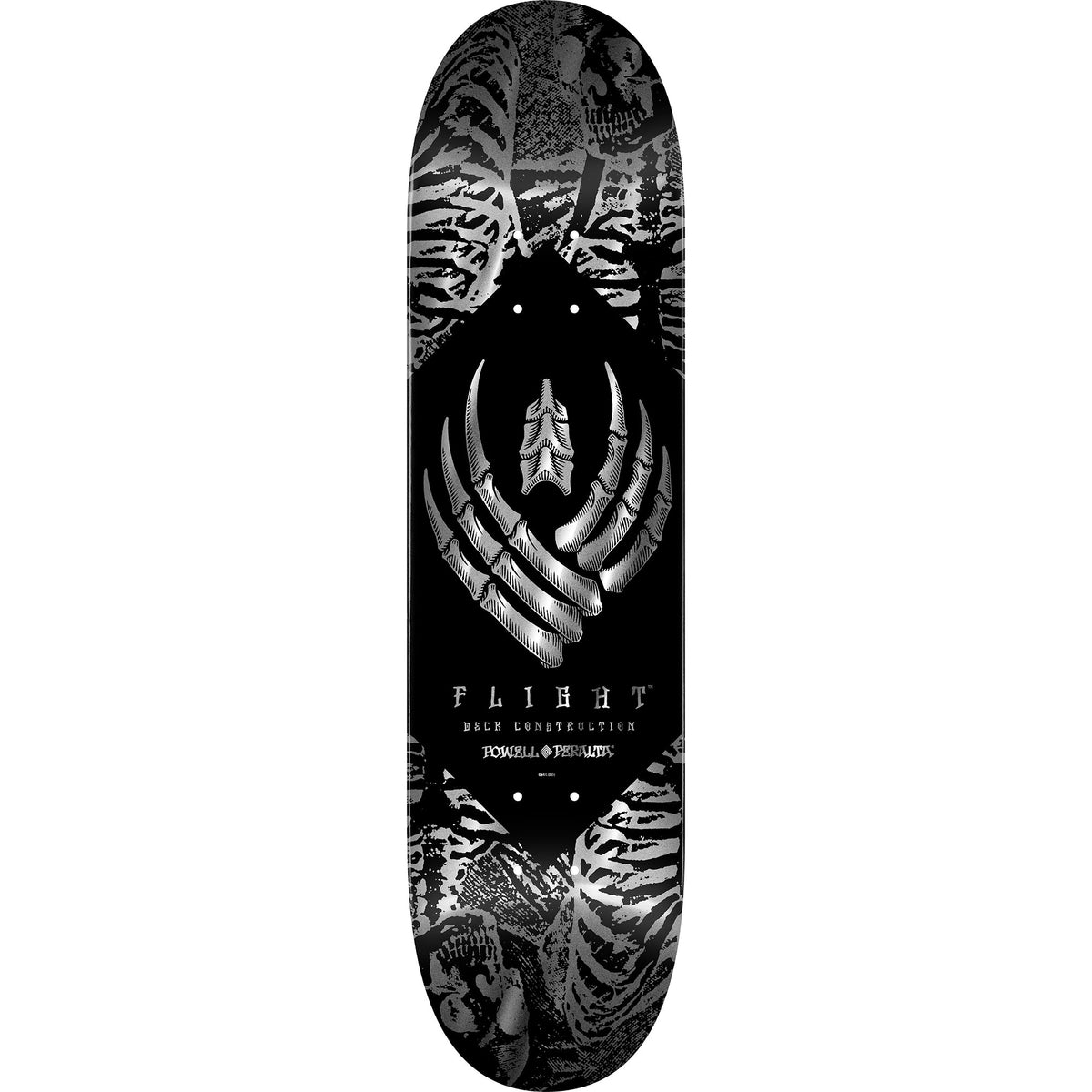 Powell Peralta: 8.25 Skeleton Silver Foil Flight Deck