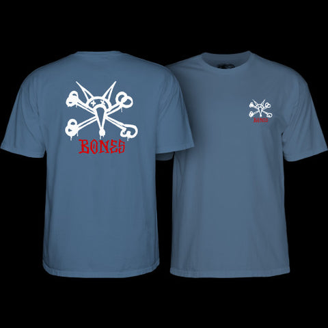 Powell Peralta: Rat Bones T-Shirt - Indigo Blue