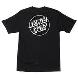 Santa Cruz Opus Dot Heavyweight T-Shirt - Black w/White