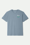 Brixton x COORS Keeper T-Shirt - Dusty Blue