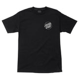 Santa Cruz Opus Dot Heavyweight T-Shirt - Black w/White