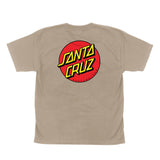 Santa Cruz Youth Classic Dot Midweight T-Shirt - Sand