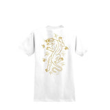Real Skateboards Cat Scratch Tee White/Gold
