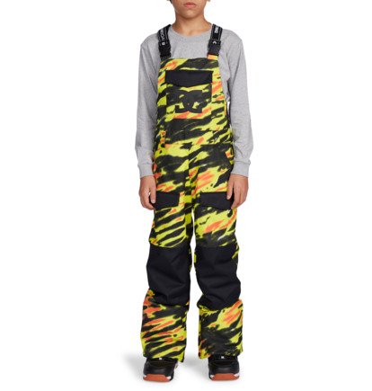 DC Snowboarding: Roadblock Youth Bib - Angled Tye Die