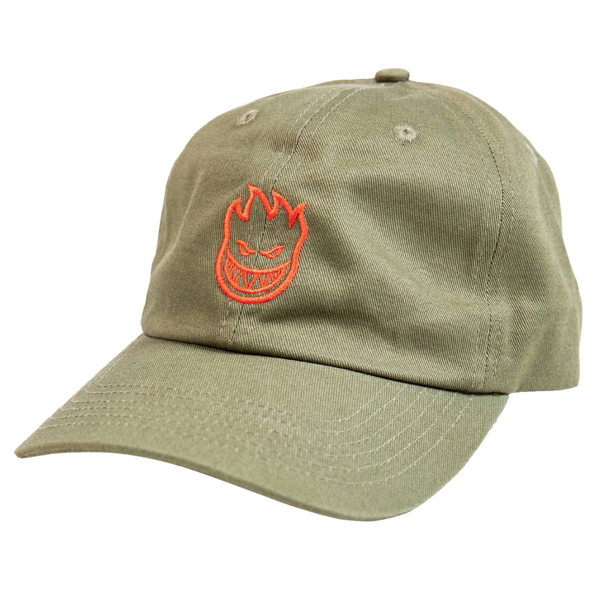 Spitfire: Adjustable Lil Bighead Strap Hat - Olive/Red