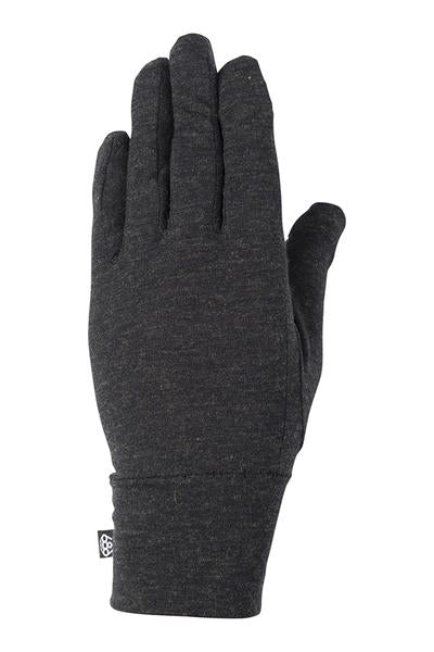 686 WMNS: Merino Glove Liner - Black Heather 2025
